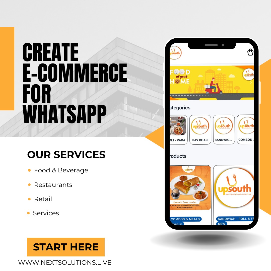 CREATE E-COMMERCE  WEBSITE FOR WHATSAPP